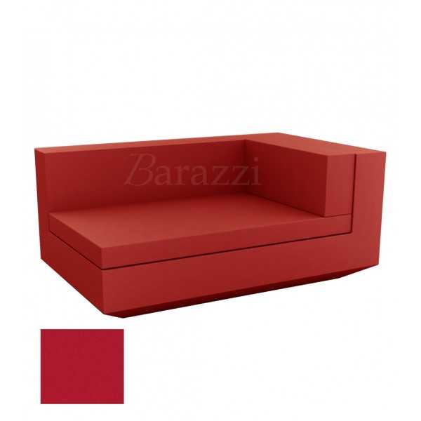 Chaiselongue Vela Sofa Right Red Matt Vondom