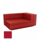 Chaise-longue Vela Sofa Droit Rouge Mat Vondom