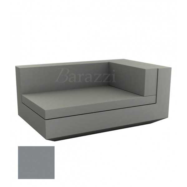 Chaise-longue Vela Sofa Droit Acier Mat Vondom