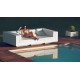 Trois Modules Combines de Meridiennes Vela Sofa Chaiselongue en Terrasse de Piscine