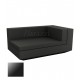 Chaiselongue Vela Sofa Right Black Lacquered Vondom