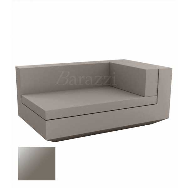 Chaiselongue Vela Sofa Right Taupe Lacquered Vondom