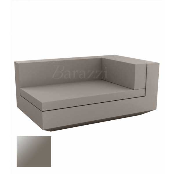 Meridienne Vela Sofa Droit Taupe Laque Vondom