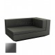 Meridienne Vela Sofa Droit Anthracite Laque Vondom