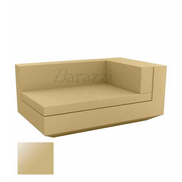 Meridienne Vela Sofa Droit Beige Laque Vondom