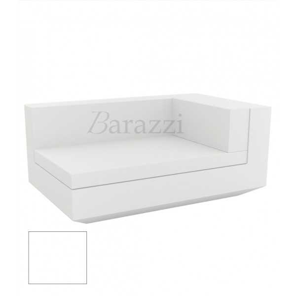 Meridienne Vela Sofa Droit Blanc Laque Vondom