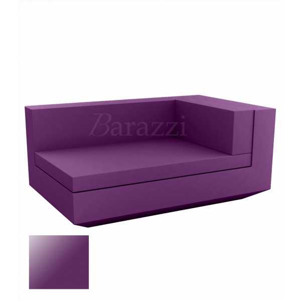 Meridienne Vela Sofa Droit Prune Laque Vondom