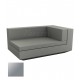 Meridienne Vela Sofa Droit Acier Laque Vondom