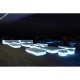 Ensemble du mobilier Lumineux Multicolore Collection Vela RGB par Vondom sur la Terrasse d un Hotel 