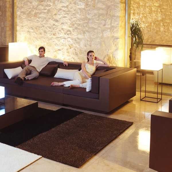  Vela Sofa Chaiselongue Module Gauche Bronze Mat