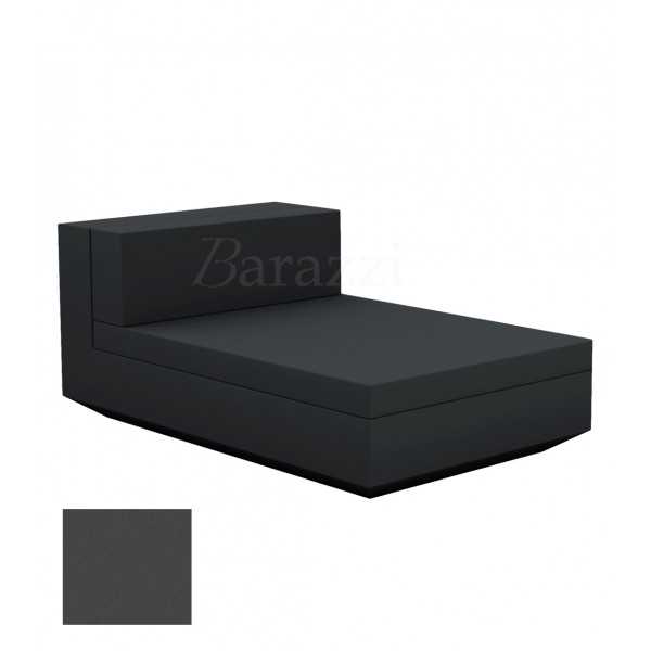 Chaise-longue Vela Sofa Central Anthracite Mat Vondom