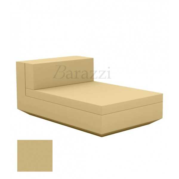 Chaise-longue Vela Sofa Central Beige Mat Vondom