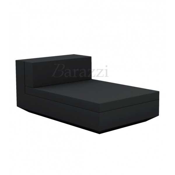 Chaise longue Vela Sofa Central Black Matt Vondom