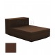 Chaise-longue Vela Sofa Central Bronze Mat Vondom