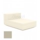 Chaise-longue Vela Sofa Central Ecru Mat Vondom