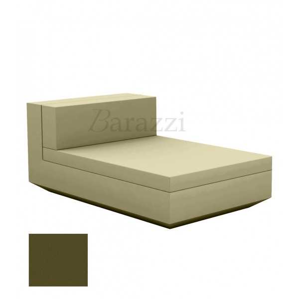 Chaise-longue Vela Sofa Central Kaki Mat Vondom