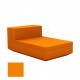 Chaise longue Vela Sofa Central Orange Matt Vondom