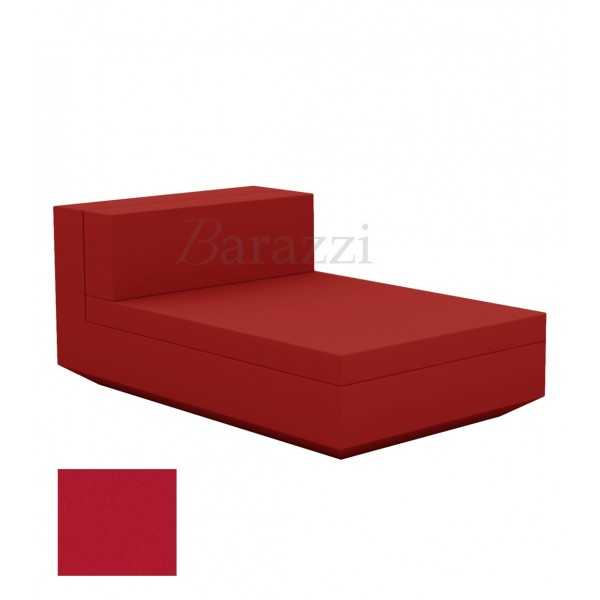 Chaise-longue Vela Sofa Central Rouge Mat Vondom