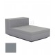 Chaise longue Vela Sofa Central Steel Matt Vondom