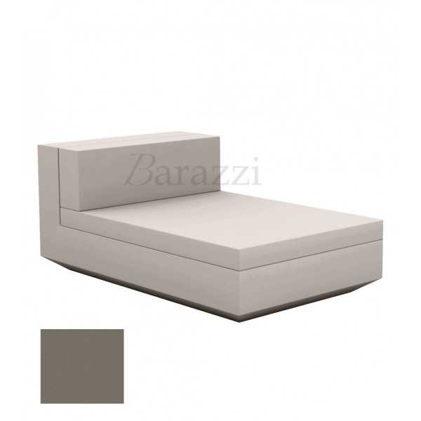 Chaise-longue Vela Sofa Central Taupe Mat Vondom