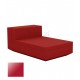 Meridienne Vela Sofa Central Rouge laque Vondom