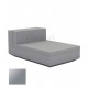 Vela Sofa Lacquered Armless Chaise longue Central Steel Vondom