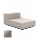 Meridienne Vela Sofa Central Taupe laque Vondom