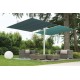 Parasol Flexy Twin avec Double Panneaux Toile couleur différente sur Terrasse