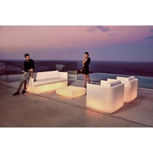  Outdoor Lounge Equipment Led Light with Coffee Table ULM by Vondom