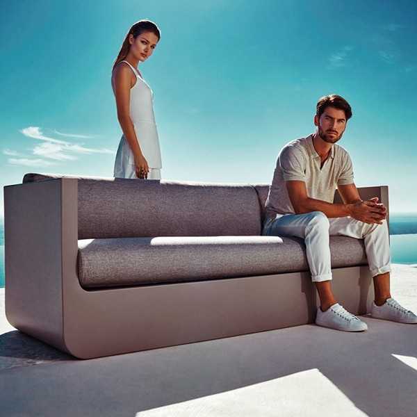 Ouverture Boutique Vondom Miami Salon de Jardin avec Sofa ULM Ecru