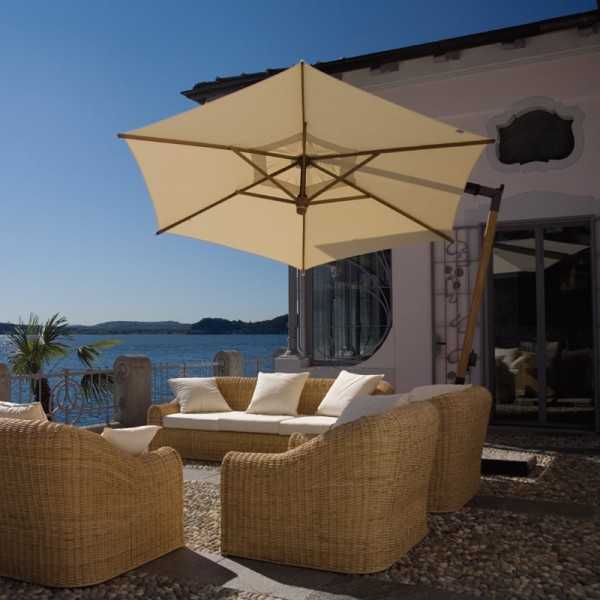 ISCHIA D320 - Hexagonal Deported Parasol - Fim