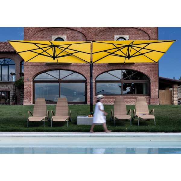 Soleado Parasol Double avec Pied Excentre par Fim