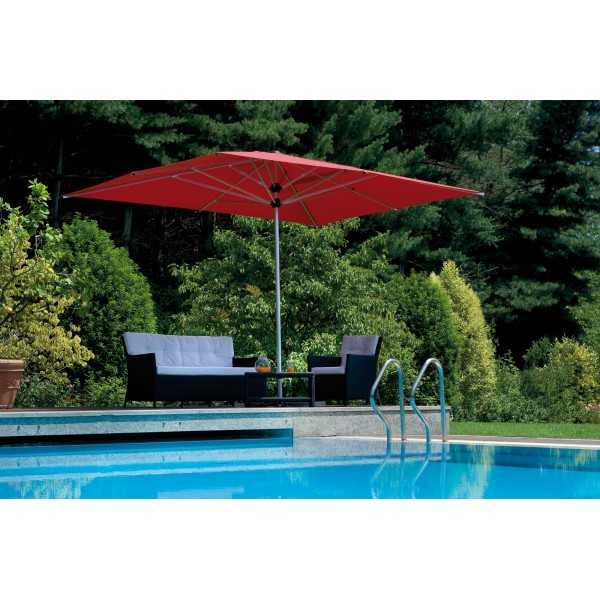 Parasol Reflex Telescopique permet de laisser mobilier en dessous lorsqu'il est plie