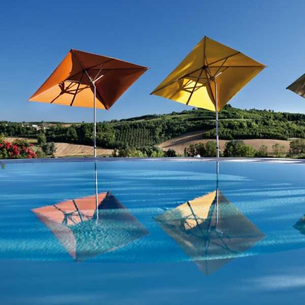 - Tiltable umbrella with central stand - Fim