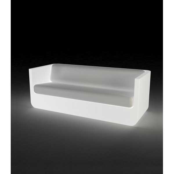 ULM Canape par Vondom en version lumineuse Blanche