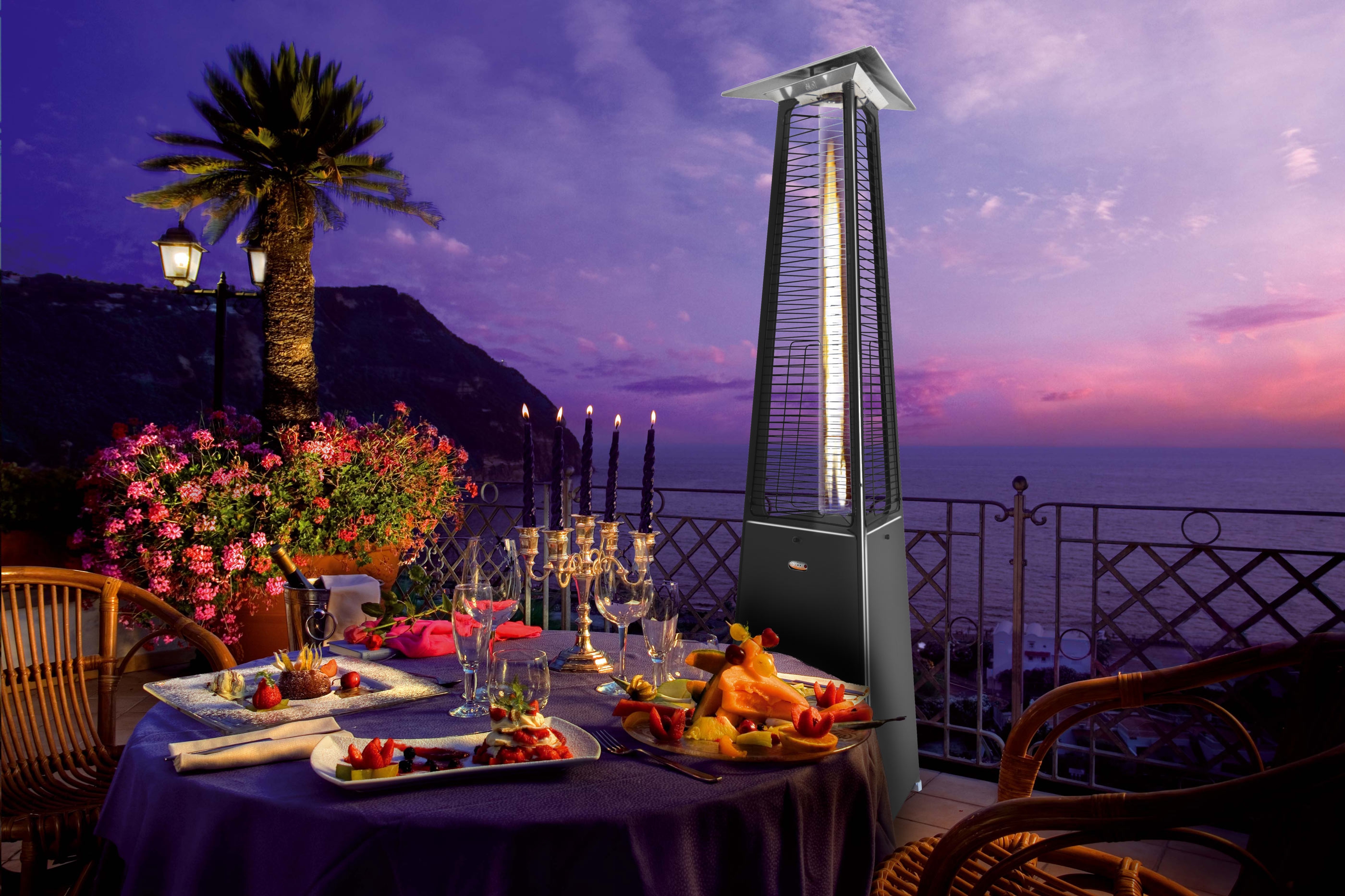 Falo Evo Pyramid Gas Outdoor Heater by Italkero