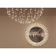 LUCKY EYE L Wall Light with integrated Mirror and starburst OLED lights