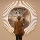 LUCKY EYE L Giant Wall Lamp with starburst OLED Lights and Mirror