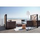 Deux Sofas ULM version Bronze Mates par Vondom au Marina Beach CLub de Valence 