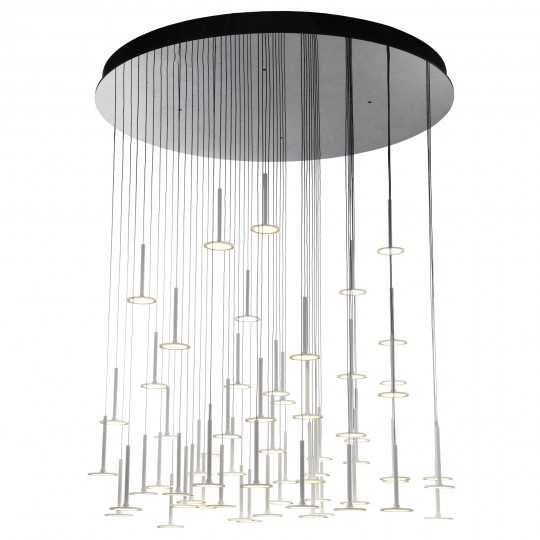 IRAIN 61 Cascade of Light Hanging Chandelier with 61 OLEDs