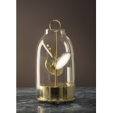BELL MONDO Table Lamp with Glass Bell shape number 10 and Brass Finish