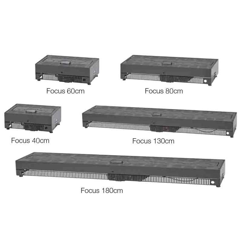 Focus 40 Insert or Freestanding Small Outdoor Gas Fireplace