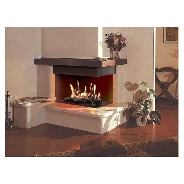 Focus 60 Gas Fire Log can be inserted in a useless Wood Fireplace. Log set optional