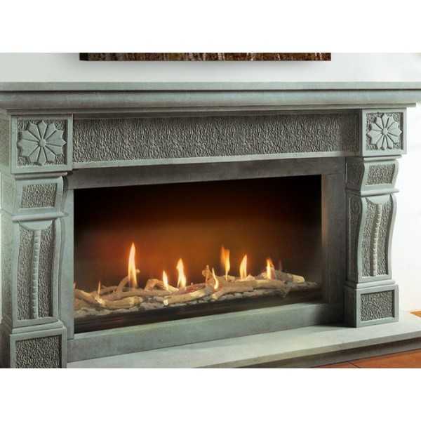 Insert Focus 130 Gas Fireplace for Indoor use. Log set sold separately 