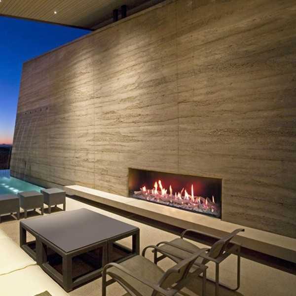 Focus 130 Ribbon Outdoor Gas Fireplace 130cm (log set optional)