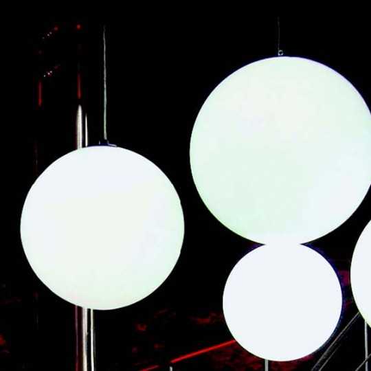 GLOBO 60 Suspension Luminaire Spherique Diametre 60 cm Interieur ou Exterieur (avec autres tailles proposees)