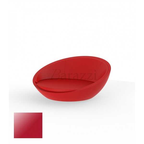 ULM Daybed Rond Rouge Polyethylene Laque Vondom