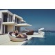 ULM Daybed Vondom with and without Parasol Polyethylene Matt and Lacquered