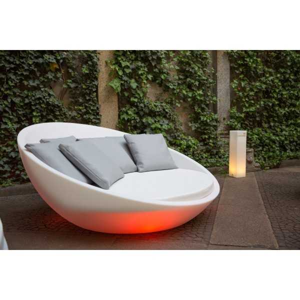 Bain de Soleil Lumineux Jour et Nuit pour Jardin ULM Daybed RGB de Vondom