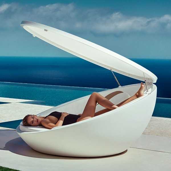  Daybed ULM Mat avec Parasol par Vondom